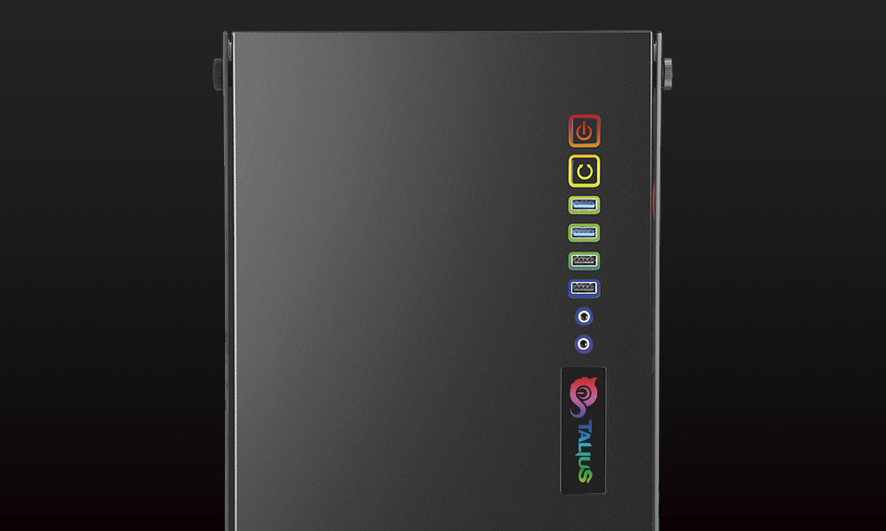 Exterior y conectores de caja gaming Avalon Exterior y conectores de caja gaming Avalon