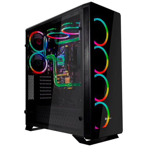 Lateral e interior caja gaming Leviathan
