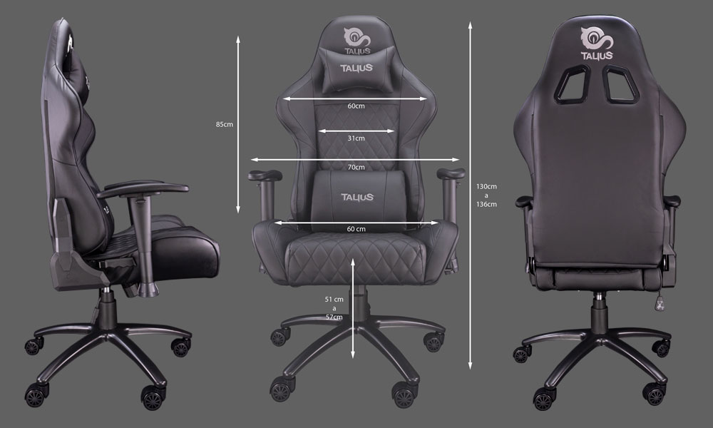 Medidas de Silla Gaming Komodo Medidas de Silla Gaming Komodo
