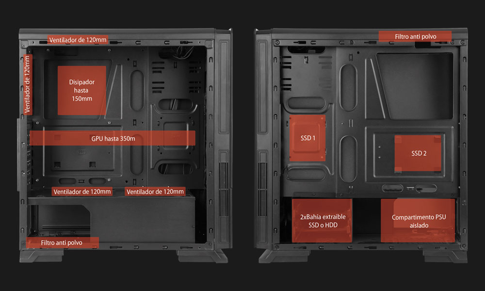 Nuestra caja gaming más espaciosa – Caja Gaming Gárgola Nuestra caja gaming más espaciosa - Caja Gaming Gárgola