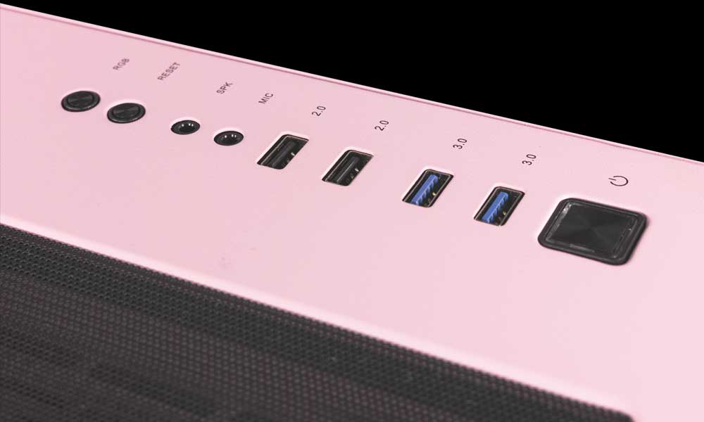 Conexiones de Caja Gaming Orchid Rosa de Talius Conexiones de Caja Gaming Orchid Rosa de Talius